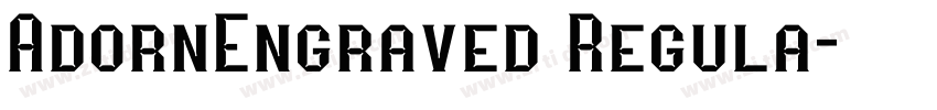 AdornEngraved Regula字体转换